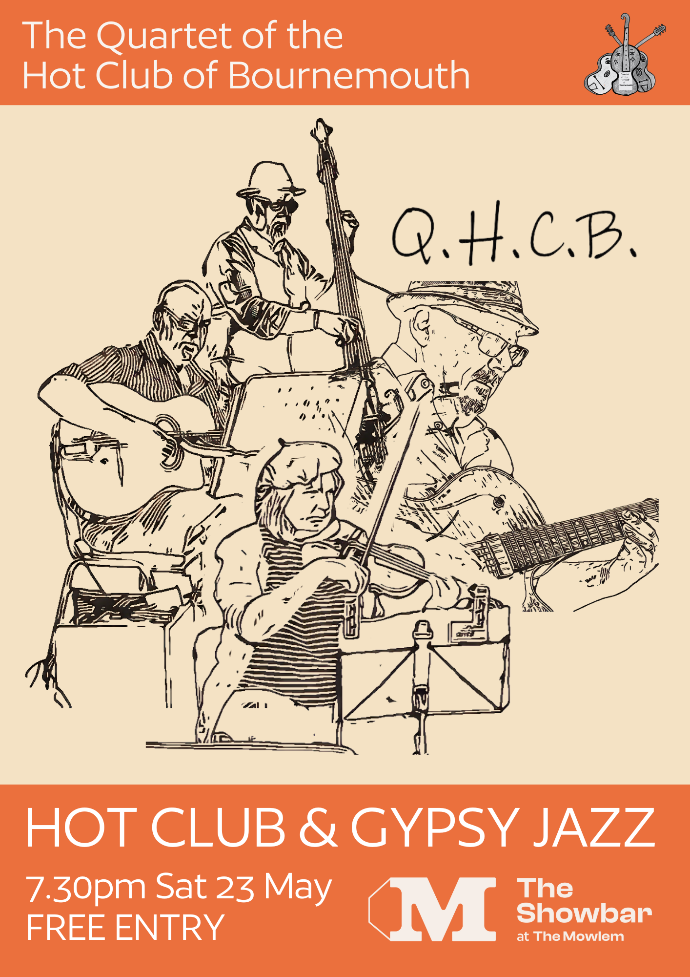 Hot Club & Gypsy Swing with QHCB – Live in The Showbar -
